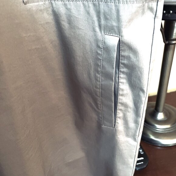 Lafayette 148 New York NWOT Knee-Length Grey/Taupe Dress SZ M - Picture 8 of 12